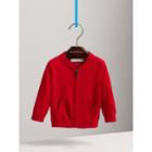 Burberry Burberry Childrens Check Detail Cotton Cardigan, Size: 2y, Red