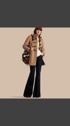 Burberry Wool Duffle Coat With Check And Hearts Lining