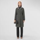 Burberry Burberry Reversible Check Wool Coat, Size: 02