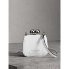 Burberry Burberry Mini Alligator Frame Bag, White