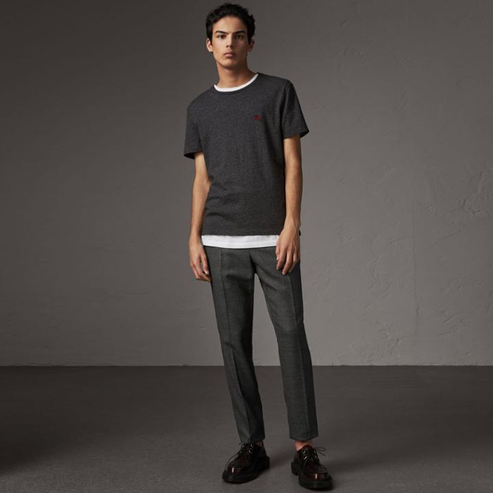 Burberry Burberry Cotton Jersey T-shirt, Grey