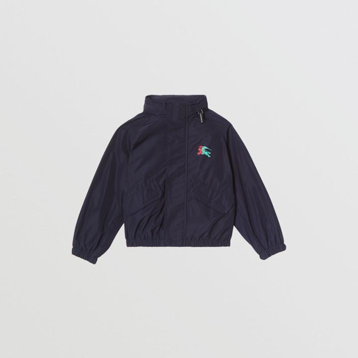 Burberry Burberry Childrens Packaway Hood Shape-memory Taffeta Jacket, Size: 4y, Blue