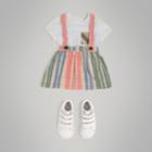 Burberry Burberry Check Gathered Cotton Pinafore Skirt, Size: 18m
