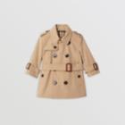 Burberry Burberry Childrens Cotton Gabardine Trench Coat, Size: 2y, Yellow