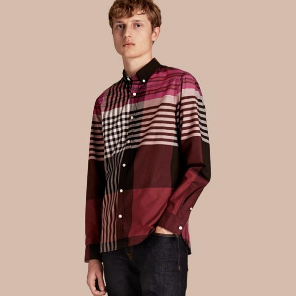 Burberry Graphic Tartan Cotton Shirt