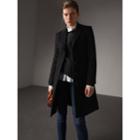 Burberry Burberry Wool Cashmere Tailored Coat, Size: 06, Black