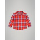 Burberry Burberry Button-down Collar Check Cotton Shirt, Size: 2y