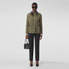 Burberry Burberry Corduroy Collar Diamond Quilted Jacket