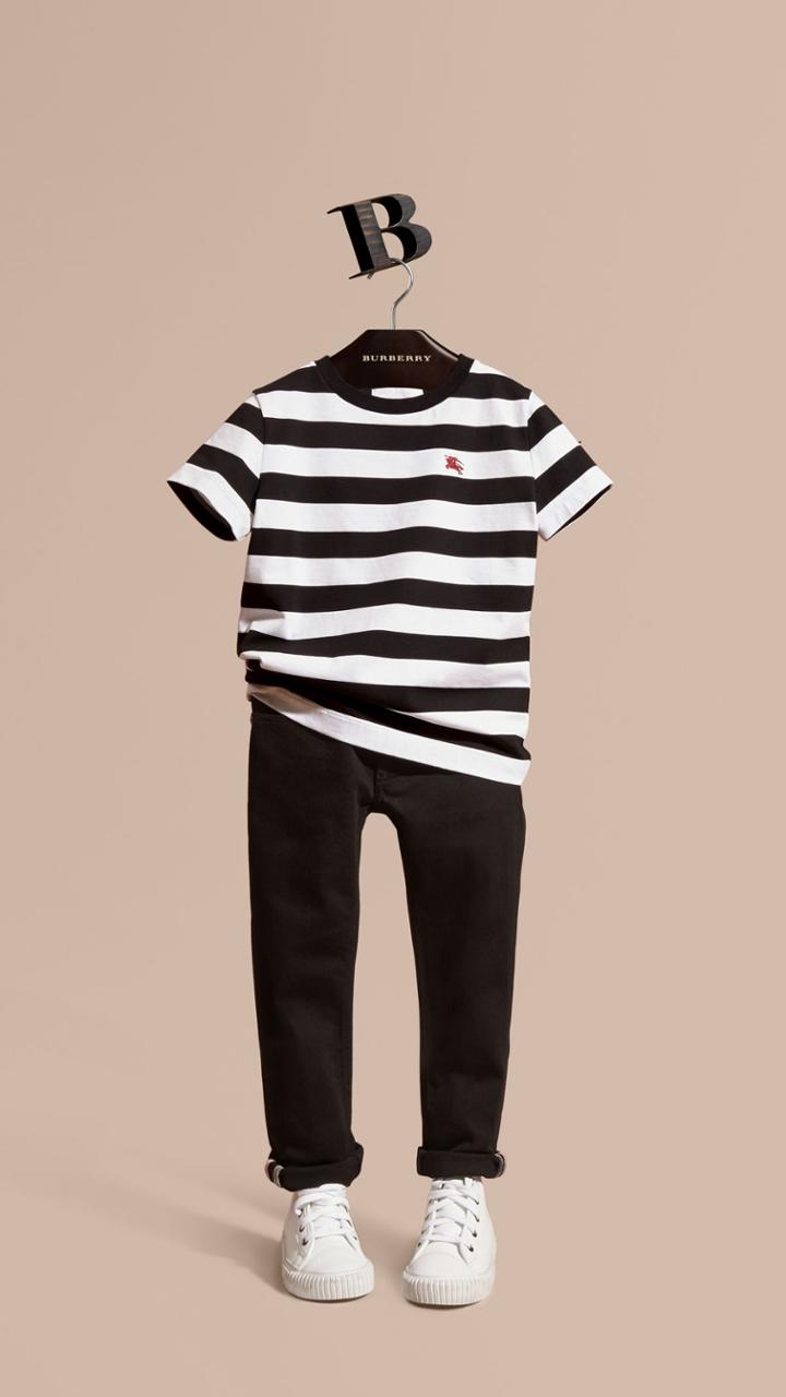 Burberry Burberry Skinny Fit Stretch Denim Jeans, Size: 8y, Black