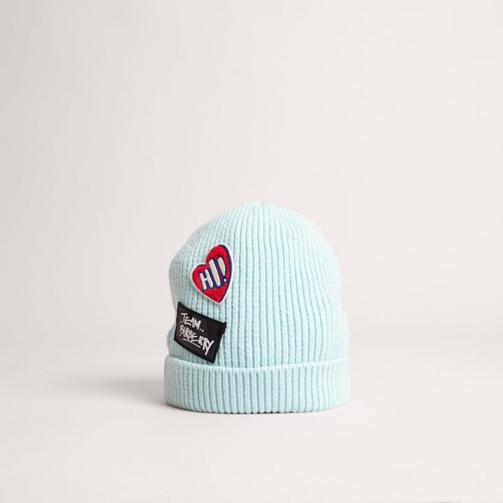 Burberry Burberry Patch Detail Merino Wool Beanie