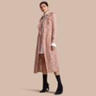 Burberry Burberry Macram Lace Trench Coat, Size: 04, Pink