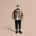 Burberry Burberry Technical Bomber Jacket With Check Wool Cashmere Lining, Size: 8y, Brown