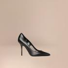 Burberry Hand-painted Point-toe Leather Pumps