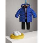 Burberry Burberry Shower-resistant Hooded Puffer Jacket, Size: 2y, Blue