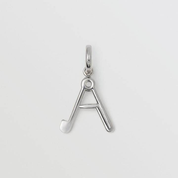 Burberry Burberry Kilt Pin 'a' Alphabet Charm, Grey