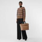 Burberry Burberry Vintage Check Cashmere Jacquard Sweater, Brown