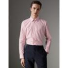 Burberry Burberry Modern Fit Check Cotton Shirt, Size: 16, Pink