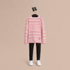 Burberry Burberry Unisex Pallas Helmet Motif Breton Stripe Cotton Top, Size: 8y, Red