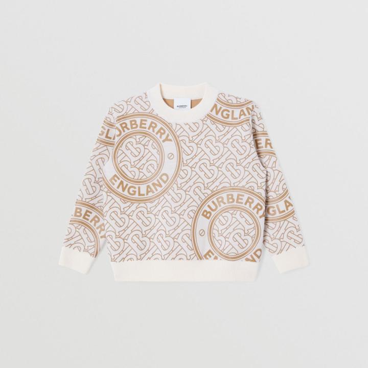 Burberry Burberry Childrens Montage Print Wool Blend Sweater, Size: 10y