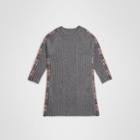 Burberry Burberry Childrens Check Detail Wool Cashmere Dress, Size: 6y, Grey