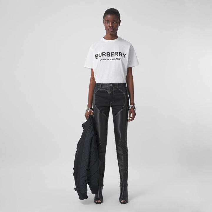 Burberry Burberry Logo Print Cotton Oversized T-shirt, Size: Xs