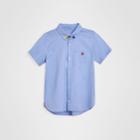 Burberry Burberry Childrens Short-sleeve Button-down Collar Cotton Oxford Shirt, Size: 14y, Blue