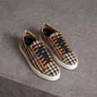 Burberry Burberry Rainbow Vintage Check Sneakers, Size: 44, Yellow