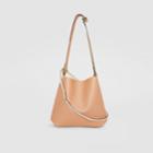 Burberry Burberry The Leather Grommet Detail Bag, Beige