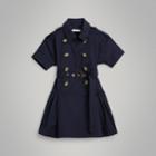 Burberry Burberry Childrens Stretch Cotton Trench Dress, Size: 4y, Black