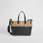 Burberry Burberry Childrens Vintage Check And Leather Baby Changing Tote