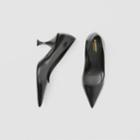 Burberry Burberry Snakeskin Point-toe Pumps, Size: 35, Black