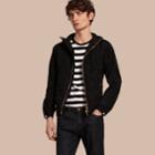 Burberry Burberry Hooded Lightweight Technical Jacket, Size: 38, Black