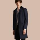 Burberry Wool Cashmere Coat With Velvet Collar