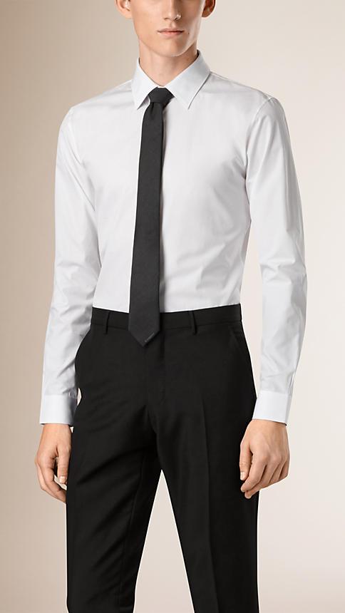 Burberry Slim Fit Cotton Poplin Shirt