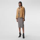 Burberry Burberry Technical Wool Reconstructed Harrington Jacket, Size: 04, Brown
