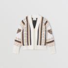 Burberry Burberry Childrens Fair Isle Wool Cashmere Cardigan, Size: 10y