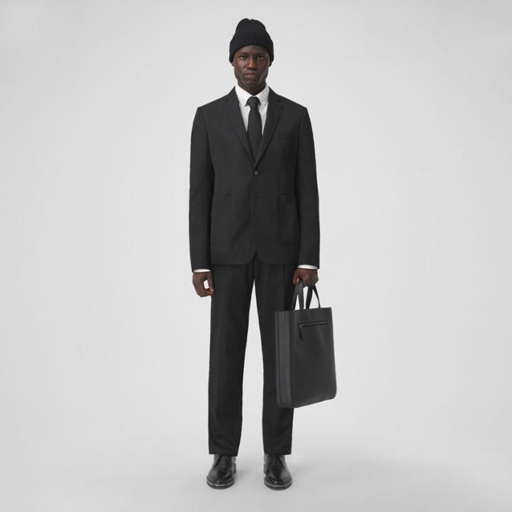 Burberry Burberry Slim Fit Technical Wool Tailored Jacket, Size: 38r
