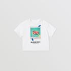Burberry Burberry Childrens Polaroid Print Cotton T-shirt, Size: 12m, White