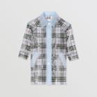 Burberry Burberry Childrens Check Print Showerproof Trench Coat, Size: 12y, Blue