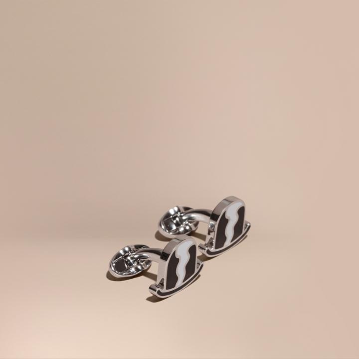Burberry Burberry Bowler Hat Cufflinks, Grey