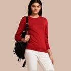 Burberry Buckle Detail Merino Wool Sweater