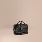 Burberry Check Embossed Leather Holdall