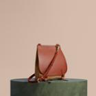 Burberry Burberry The Small Bridle Bag In Leather And Suede, Brown