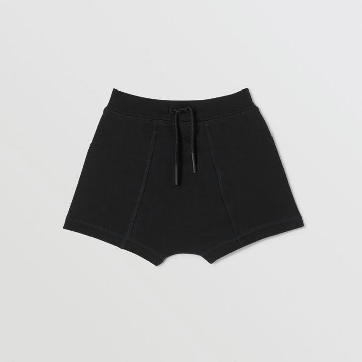 Burberry Burberry Childrens Logo Tape Cotton Drawcord Shorts, Size: 12m, Black