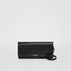 Burberry Burberry Horseferry Print Leather Bag With Detachable Strap, Black