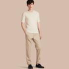 Burberry Burberry Straight Fit Cotton Chinos, Size: 34r, Beige