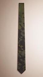 Burberry Slim Cut Camouflage Wool And Silk Tie