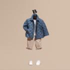 Burberry Burberry Lightweight Quilted Jacket, Size: 12m, Blue