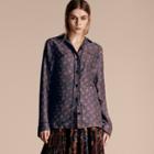 Burberry Long-sleeved Geometric Print Silk Pyjama-style Shirt