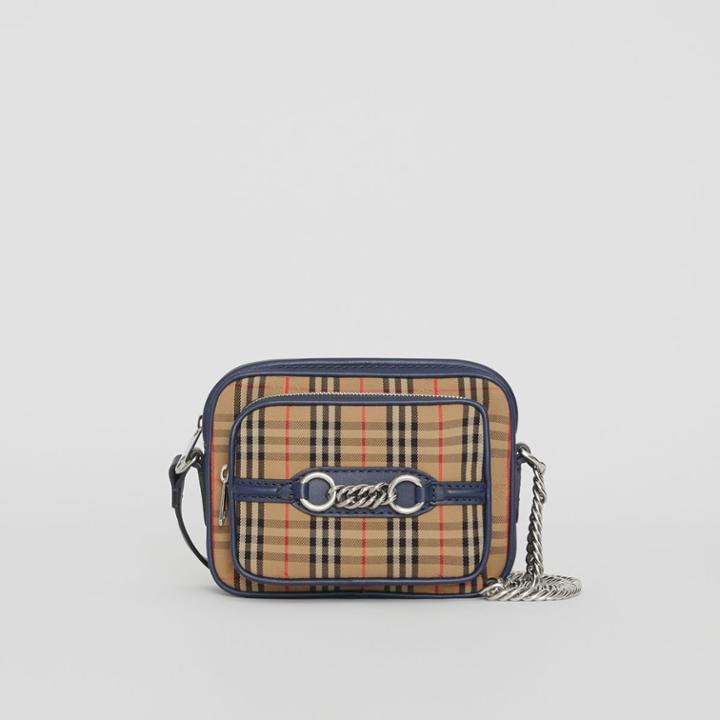 Burberry Burberry The 1983 Check Link Camera Bag, Blue